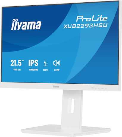iiyama ProLite XUB2293HSU-W7 22" IPS-Monitor mit dreiseitigem randlosem Design, integriertem USB-Hub