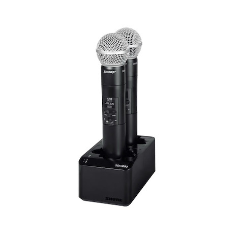 Shure SBC203 2-fach-Ladestation für SB903 Lithium-Ionen-Akkus - Demoware