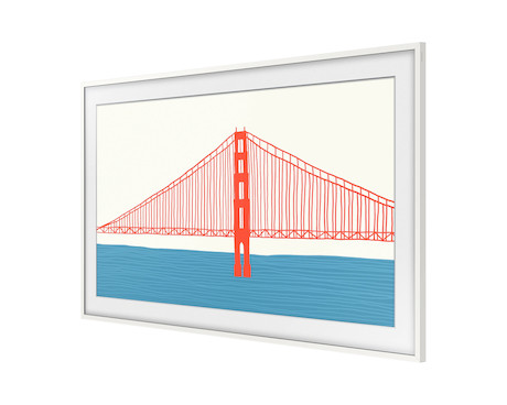 Samsung The Frame 50" Rahmen Modern in Weiß - Demoware