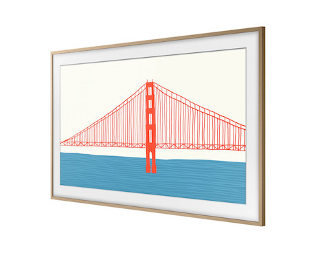 Samsung The Frame 55" Rahmen Modern in Teak - Demoware