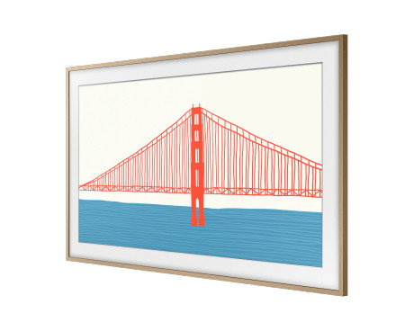 Samsung The Frame 55" Rahmen Modern in Teak - Demoware