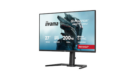 iiyama G-MASTER Red Eagle GB2771QSU-B1 27" Gaming-Monitor mit dem höhenverstellbaren Standfuß und US