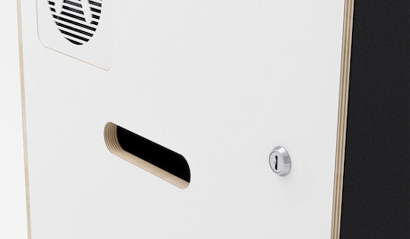 Artome S2 mobiles All-in-One-System mit integriertem Sound sowie Platz für Projektor und Konferenzte