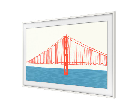 Samsung The Frame 43" Rahmen Modern in Weiß - Demoware
