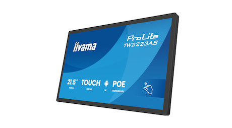 iiyama ProLite TW2223AS-B3P 22" PCAP 10-Punkt-Touchscreen-PC mit Android-Betriebssystem, Power-over-