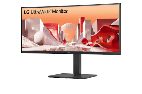 LG 34BA85QE-B 34" UltraWide QHD Curved IPS Monitor mit USB Type-C™ Anschluss & eingebauter FHD Webca