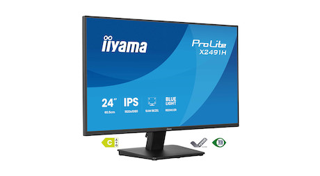 iiyama X2491H-B1 24″ IPS-Monitor mit 120 Hz-Leistung und Technologien zur Reduzierung der Augenbelas