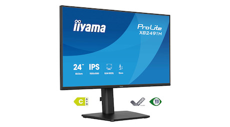 iiyama ProLite XB2491H-B1 24" Monitor mit IPS-Panel-Technologie, 120 Hz Bildwiederholfrequenz und vi