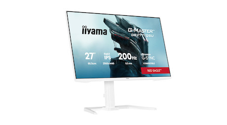 iiyama G-MASTER Red Eagle GB2771QSU-W1 27" Gaming-Monitor mit dem höhenverstellbaren Standfuß und US