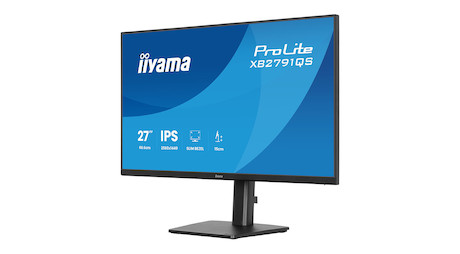 iiyama ProLite XB2791QS-B1 27" Monitor mit IPS-Panel-Technologie, QHD Auflösung und einem ergonomisc