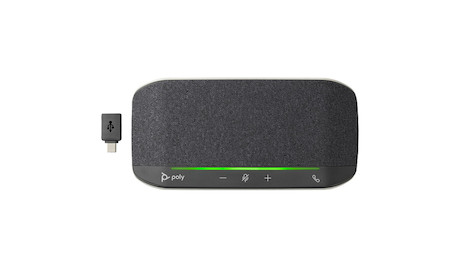 Poly Sync 10 USB-A USB-C Freisprecheinrichtung - PC - Silber - 0,715 m - IP64 - Windows 10 - 100 - 7