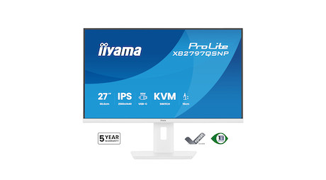 iiyama ProLite XB2797QSNP-W1 27″ QHD-Monitor mit USB-C-Docking, KVM-Switch und LAN