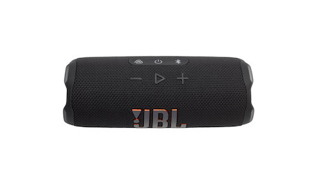 JBL Flip 7 Bluetooth-Lautsprecher mit AI Sound Boost und bis zu 16 Stunden Wiedergabezeit, schwarz