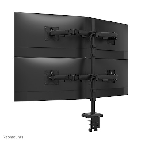 Neomounts DS60-600BL2-2 Quadruple-Monitorarm für vier Monitore bis zu 32 Zoll