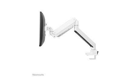 Neomounts NM-D775WHITEPLUS Monitorarm 10-49" - Gasfeder - Topfix - 180°-Stopp - Klemme/Durchführung