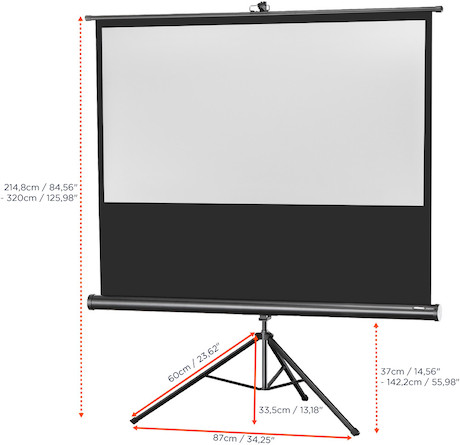 celexon Stativleinwand Economy 219 x 123 cm