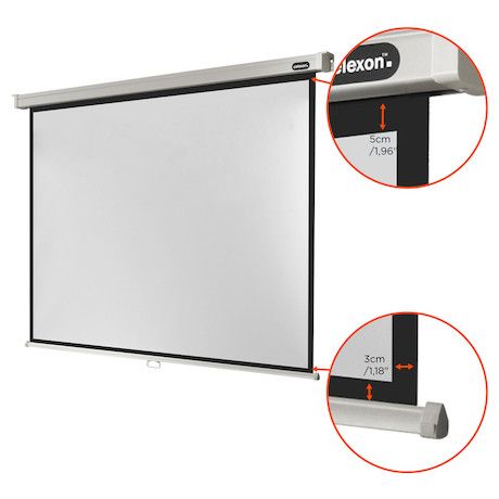 celexon Rolloleinwand Professional 160 x 120 cm - 4:3 - Gain 1,2