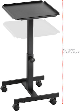 celexon Projektionstisch PT1010B - eine Ablagefläche - höhenverstellbar - schwarz