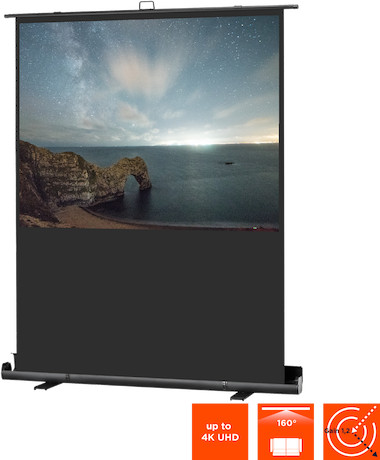 celexon Ultramobil Professional Plus: 180 x 135 cm (89" 4:3) Mobile Pull-up-Leinwand