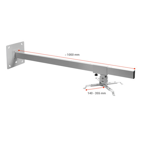 celexon Beamer-Wandhalterung Multicel WM1000 - 100 cm Wandabstand - verstellbar