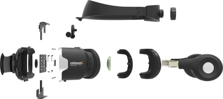 celexon VR 3D Virtual Reality Brille VRG3 - für 3,5”-5,7” - inkl. Headset