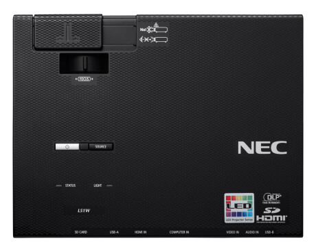 NEC L51W Mini Beamer mit 500 ANSI-Lumen und WXGA Auflösung