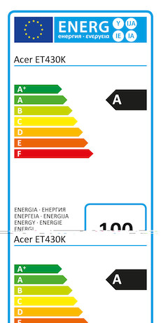Acer ET430K – ProSumer 43" LCD Monitor mit 4K und 5ms Reaktionszeit