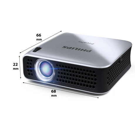 Philips PicoPix PPX4010 Mini Beamer mit 100 ANSI-Lumen und WVGA