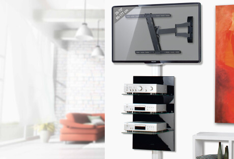 VCM Universelle TV Wandhalterung "WS 100 Slim" | Halter für LED, LCD, Plasma
