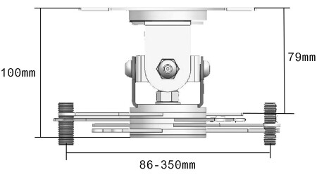 Vision TM-CC Projektor-Deckenkonsole mit geringem Deckenabstand