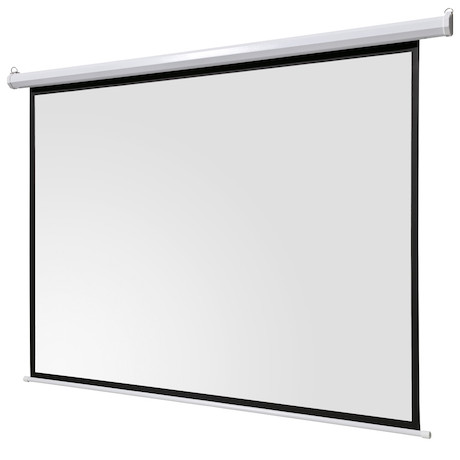 celexon basic line Motorleinwand 240 x 240cm,Heimkino Leinwand,Leinwand Format 1:1, Beamerleinwand,3