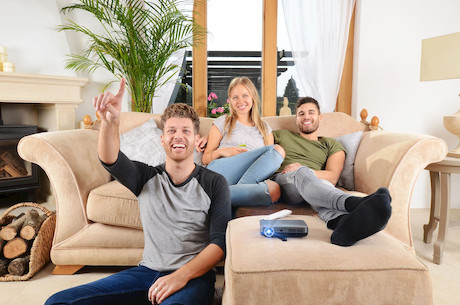 Optoma ML330, grau Mini Beamer mit 500 ANSI-Lumen und WXGA Auflösung