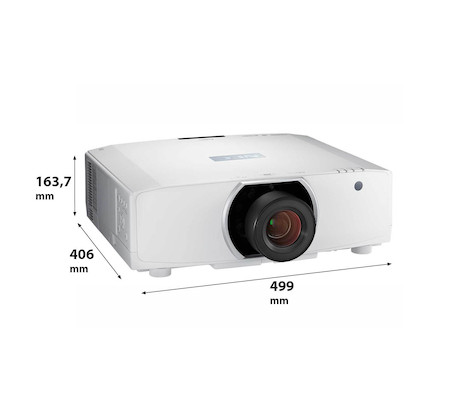 NEC PA703W (mit Objektiv NP13ZL) Beamer, 7000 ANSI-Lumen, HD ready