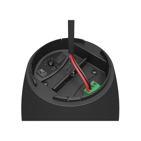 Audac Pendellautsprecher, 1x4", 1x1", 24W/16Ohm, 100V (24W/12W/6W/3W), mit Anschlußkabel, schwarz