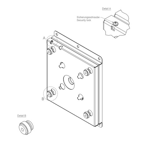 Hagor HA WH One:Quick - Wandhalterung für LG One:Quick 43“