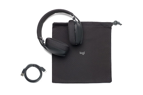 Logitech Zone Vibe 100 - kabelloses Bluetooth Headset, ohrumschließend, Graphite