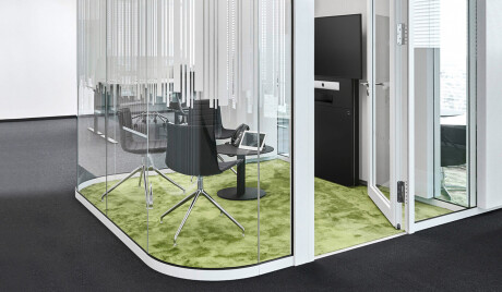 Holzmedia W6 Displaystele M, Front 90cm, Blende für Aver VB 342, schwarz