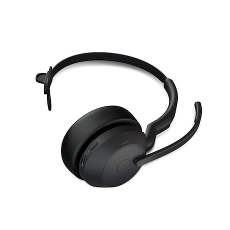 Jabra Evolve2 55 Link380a MS Mono – schnurloses Mono Headset mit USB-A zertifiziert für Microsoft Te