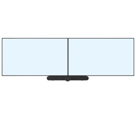 Peerless-AV ACC-SB2 – universelle UC/VC Soundbar-Halterung für 55" bis 85" Single-Displays und 55" b