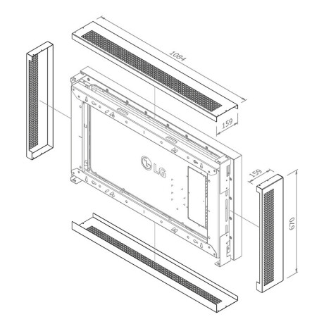 Hagor Cover-Set für WH LG 49XE4F