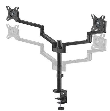 Neomounts DS60-425BL2 - vollbewegliche Tischhalterung für zwei Bildschirme bis zu 27" - schwarz