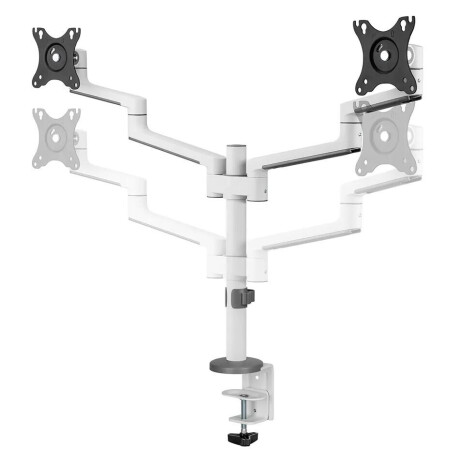 Neomounts DS60-425WH2 - vollbewegliche Tischhalterung für zwei Bildschirme bis zu 27" - schwarz