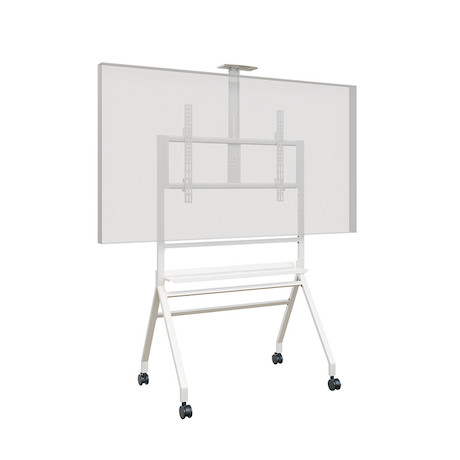 Hagor mobiles Standsystem BrackIT® Scandio in weiß für ein 55-86" Display