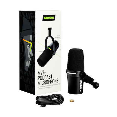 Shure MV7+ Podcast-Mikrofon