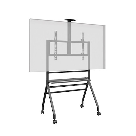 Hagor mobiles Standsystem BrackIT® Scandio in schwarz für ein 55-86" Display