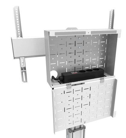 Neomounts FL50S-825WH1 mobiler Bodenständer für 37-75" Bildschirme - Weiß