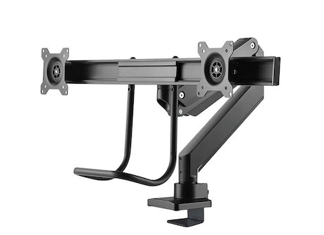 Neomounts NM-D775DXBLACK Tischhalterung für zwei Flachbildschirme bis 32" | 8 kg (pro Bildschirm)