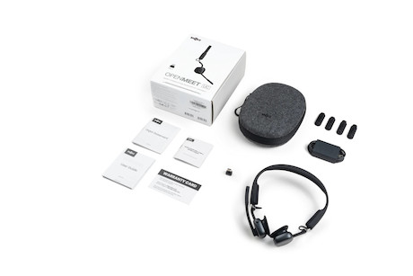 SHOKZ OpenMeet UC Open-Ear-Design Dual Bluetooth Headset | zertifieziert für UC Platformen | mit USB
