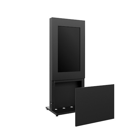 Hagor HP Kiosk 50″ FS Indoorstele zur freien Aufstellung | Einzelhalterung | Portrait-Format | Bilds
