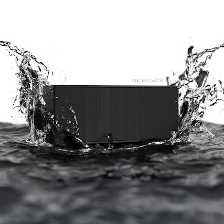 AUDAC ARCHI10X/O 10" Bandpass-Subwoofer im ultrakompakten Design für den In- und Outdoor-Einsatz in